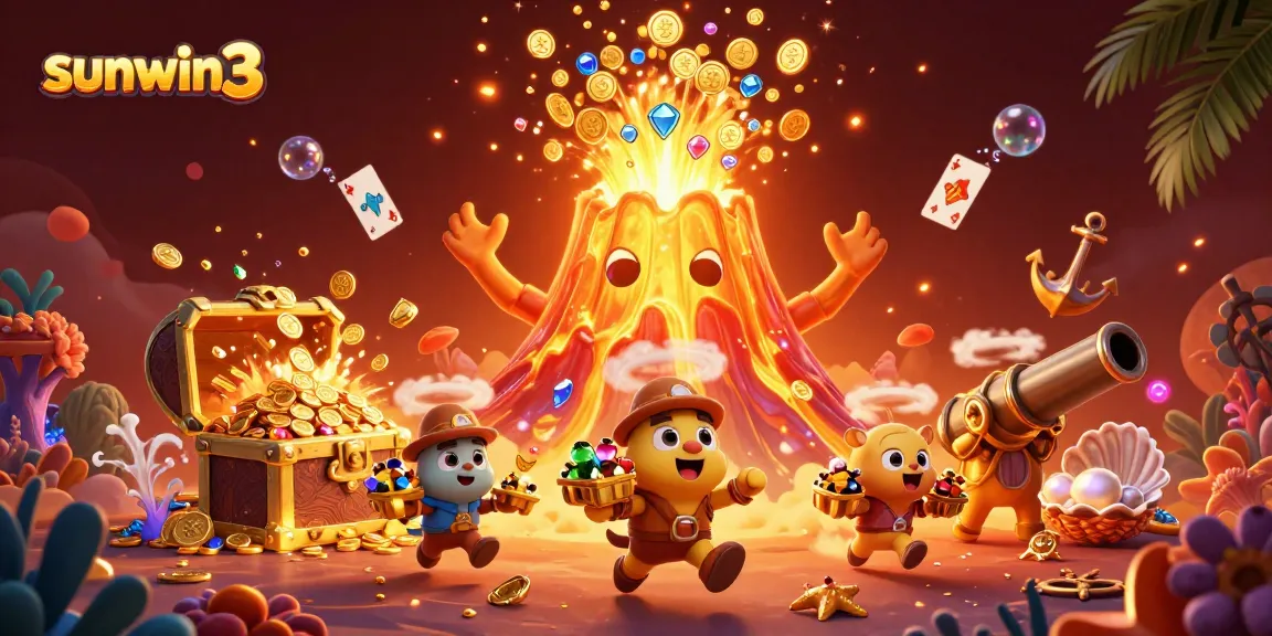 Win big with sunwin3 as the golden volcano erupts in treasure, enchanting your gaming adventure.